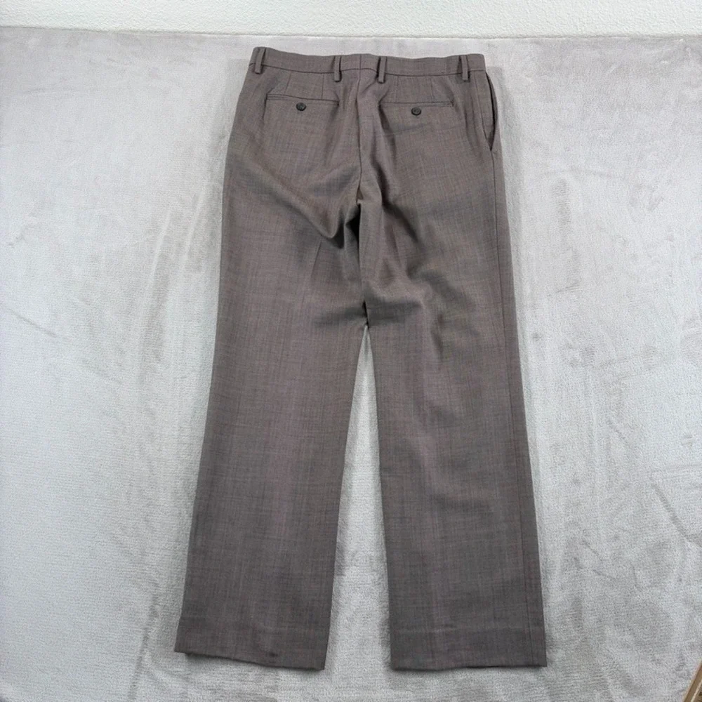 Banana Republic Classic Fit Dress Trousers Pants in Brown 100% Wool Men 34x32‎